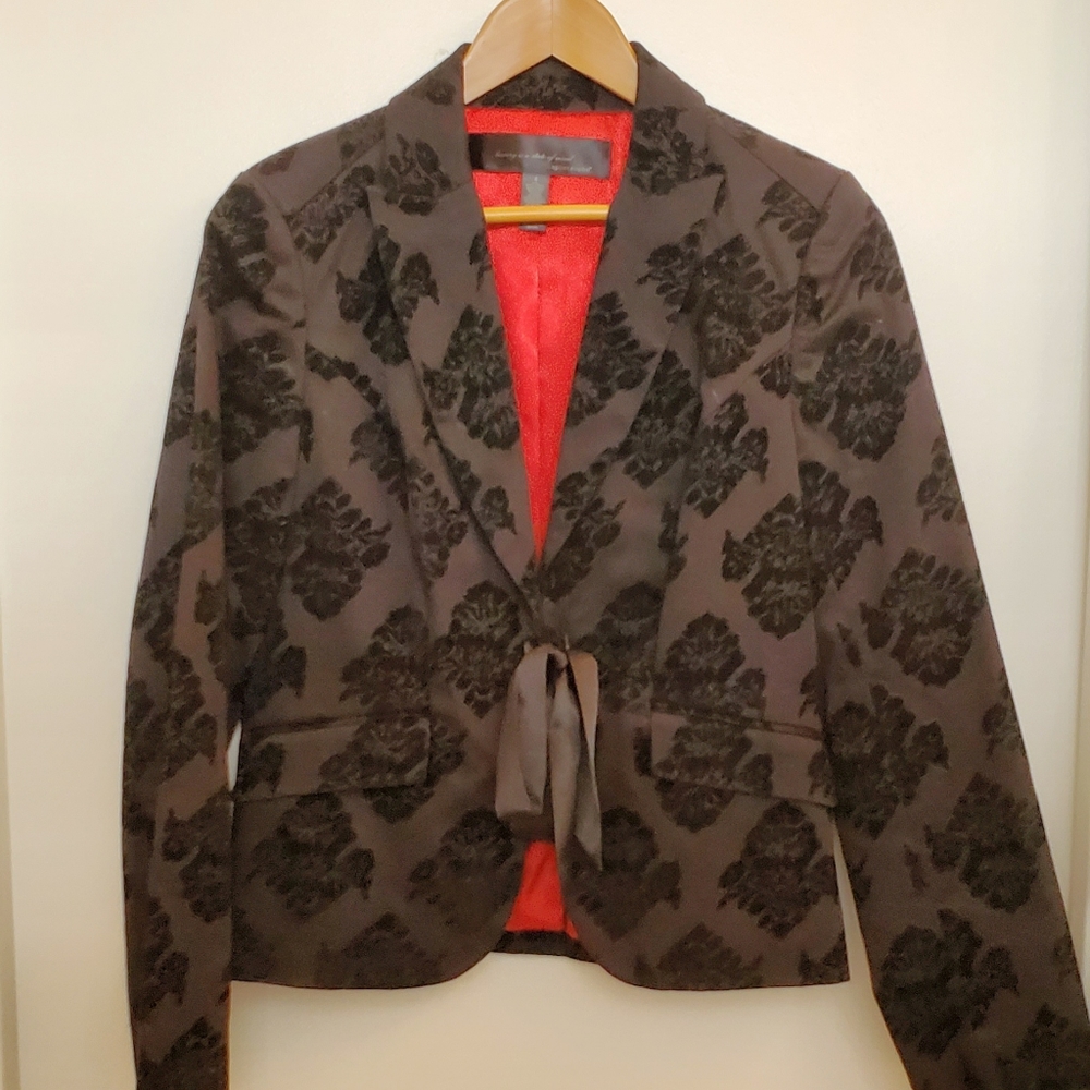 Velvet detailed Blazer